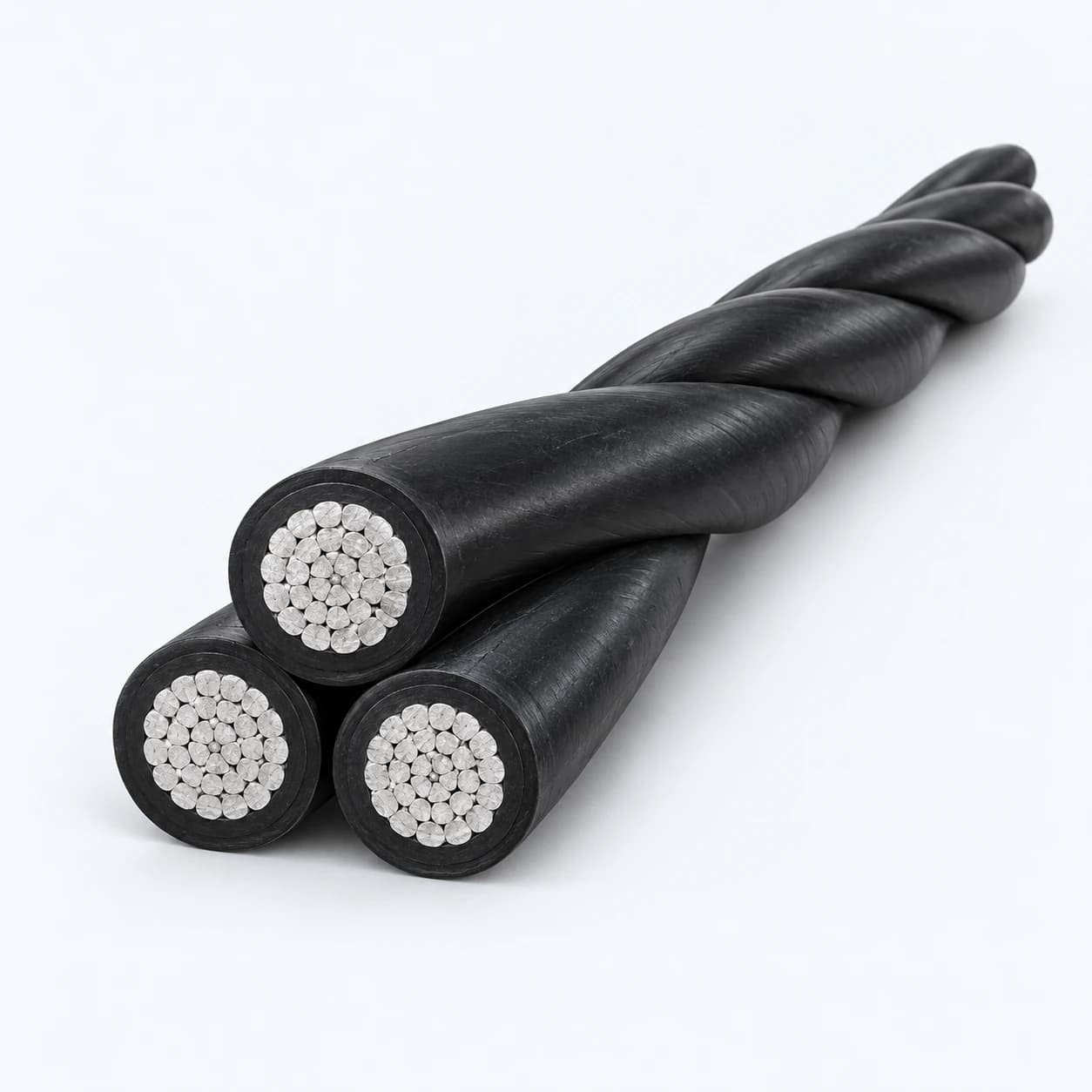 ABC aerial bundled cable with insulated conductors
