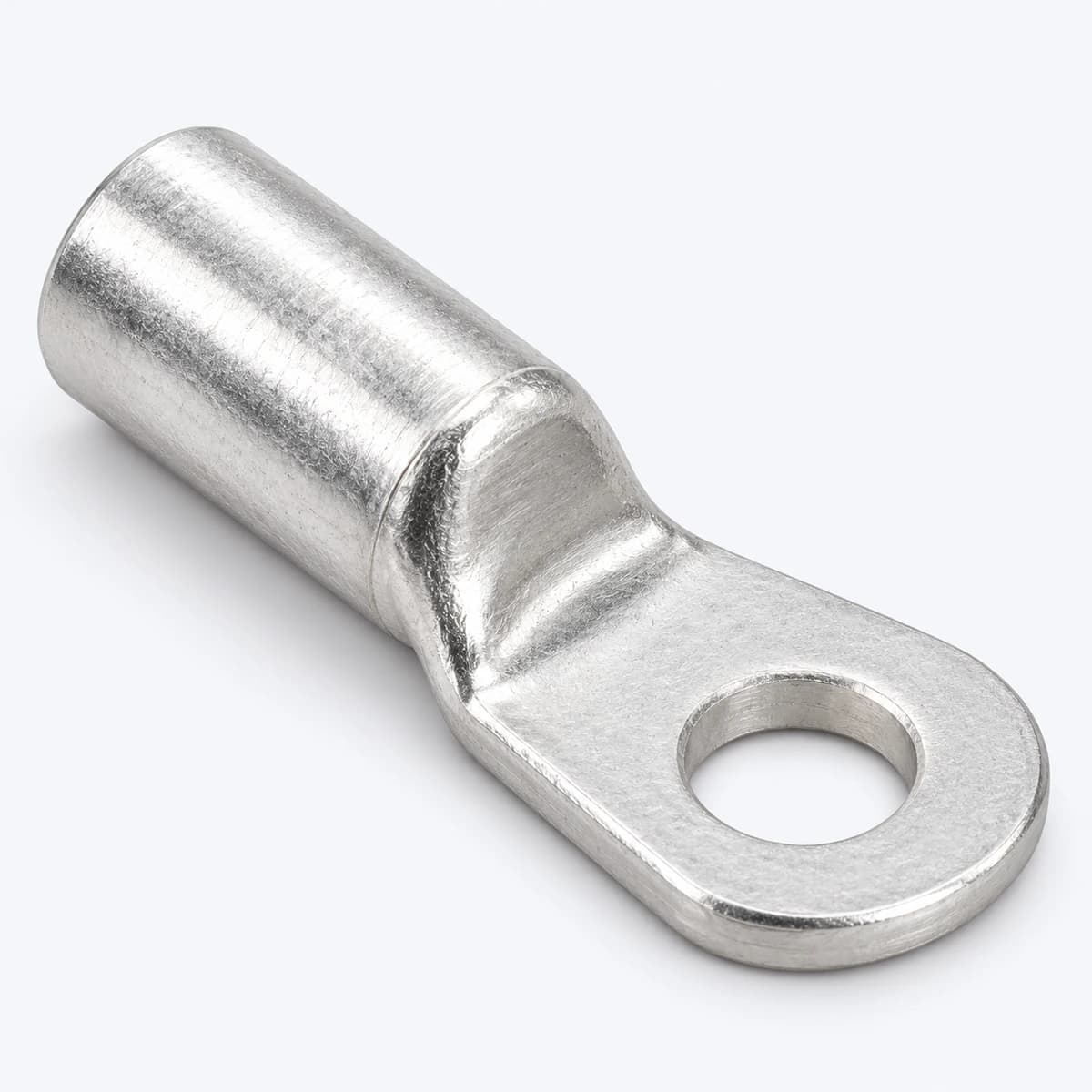 Cosse de câble en aluminium avec fût creux et plage percée